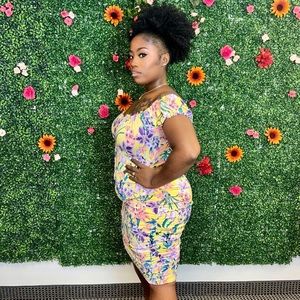 Beautiful Plus Floral Print Dress